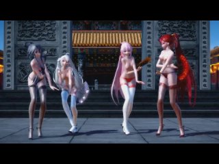 3d mmd chinese and japanese girls - china cyber