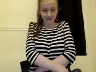 bitch with a beautiful figure on a webcam